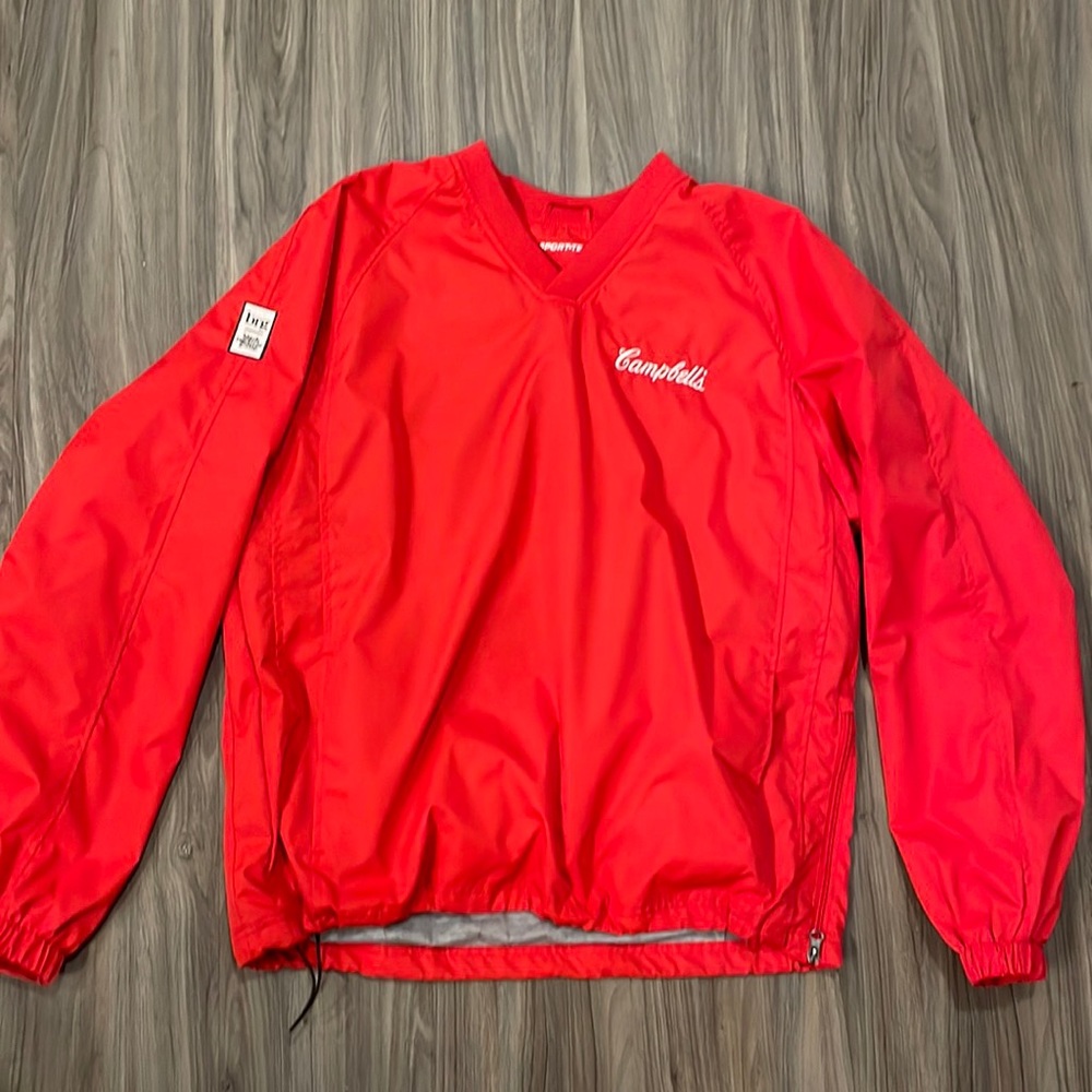 Vintage Campbells Soup V-Neck Windbreaker